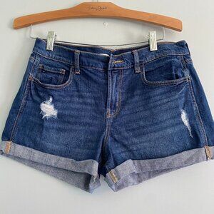OLD NAVY Boyfriend Mid-rise Denim Shorts, Size: 6